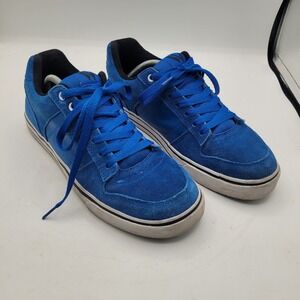 Size 12- Y2k Shaun White Sneakers Men's Electric Blue Suede Low Skateboard Shoes